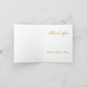 旧式でフランスのなバラ サンキューカード (内部)