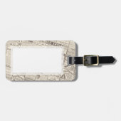 旧式でフランスのな広告-女性のためのプロダクト ラゲッジタグ (正面横)