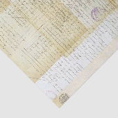 旧式でフランスのな文書のコラージュ 薄葉紙 (詳細)