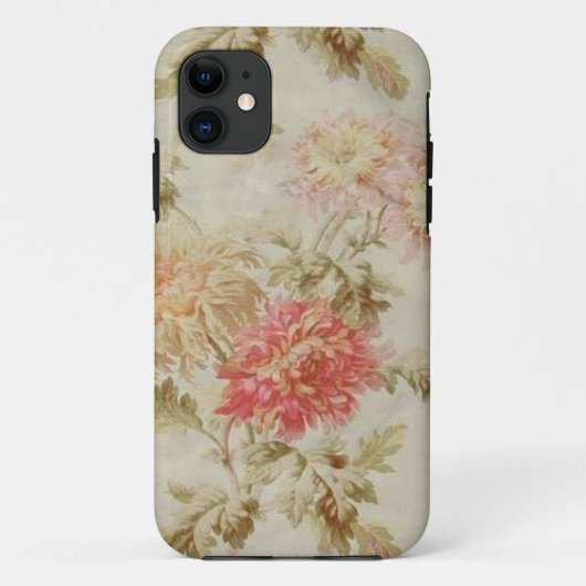 旧式でフランスのな花のToile Case-Mate iPhoneケース (裏面)