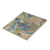 旧式で中国のな芸術のタイル タイル (側面)