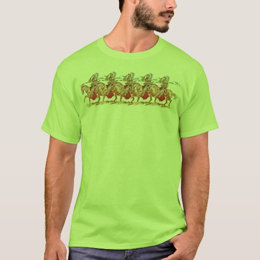 旧式で日本のなインディアンの酋長 Tシャツ (正面)