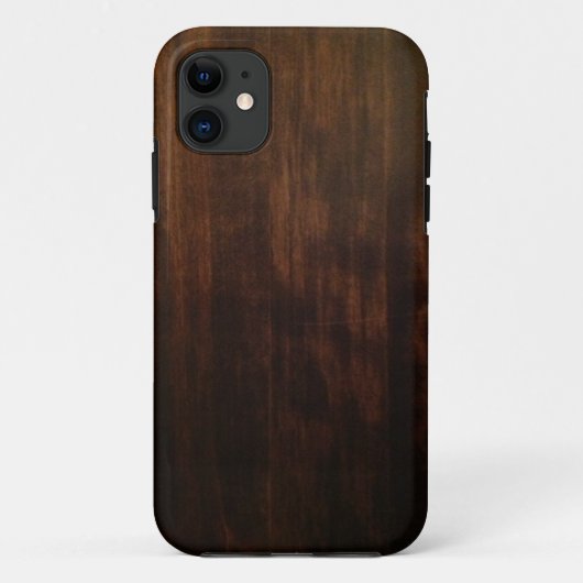 旧式で暗い木製のデザイン Case-Mate iPhoneケース (裏面)