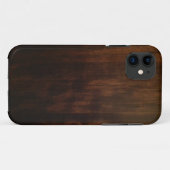 旧式で暗い木製のデザイン Case-Mate iPhoneケース (裏面(横))