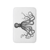 旧式で航海のなSteampunkのタコのヴィンテージKraken バスマット (正面縦)