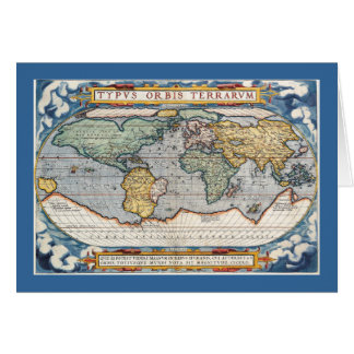 旧式で16世紀な世界地図
