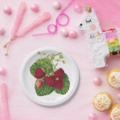 旧式ないちごのピクニック紙皿 ペーパープレート (パーティー)