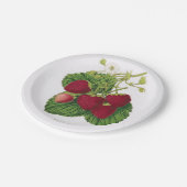 旧式ないちごのピクニック紙皿 ペーパープレート (アングル)