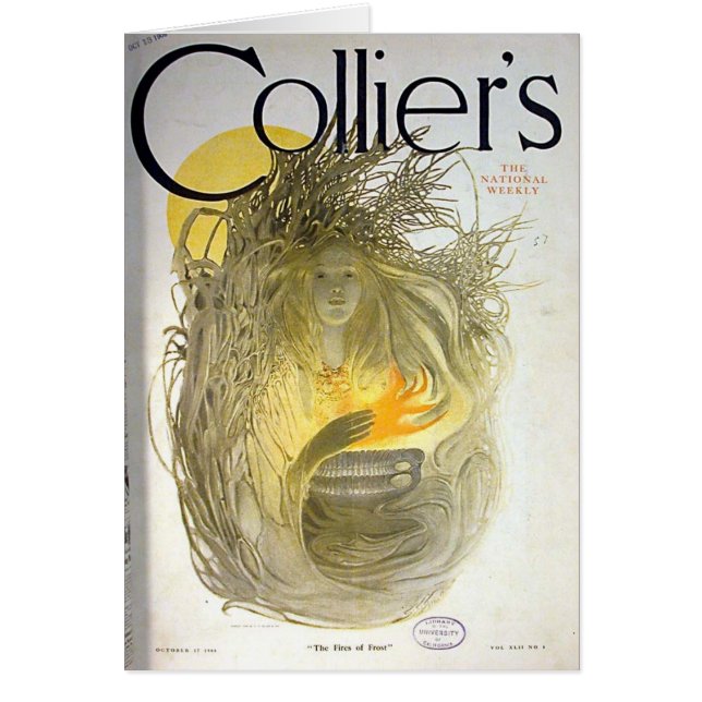 旧式なイラストレーションカード (正面)