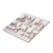 旧式なイースターチョコレート型カタログのバニー タイル (側面)