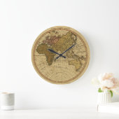 旧式なウィリアムFaden 1786の東半球の地図 ラージ壁時計 (ホーム)