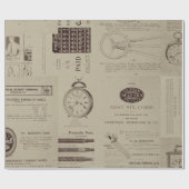 旧式なカタログのページ ラッピングペーパー (フラット)