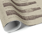 旧式なカタログのページ ラッピングペーパー (ロールコーナー)