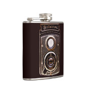旧式なカメラのrolleicordのアール・デコ フラスク (右)