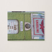 旧式なガソリンスタンド ジグソーパズル (横)