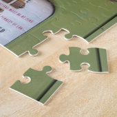 旧式なガソリンスタンド ジグソーパズル (側面)