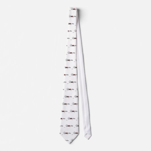 旧式なキャンピングカーおよび車 ネクタイ (正面)