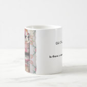 旧式なキルトのマグ-キルトの麻薬常習者 コーヒーマグカップ (中央)