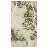 旧式なギリシャの地図 スモールペーパーバッグ (裏面)