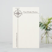 旧式なコンパスが付いている男らしく航海のな文房具 便箋 (スタンド正面)