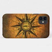 旧式なコンパス面図 Case-Mate iPhoneケース (裏面(横))