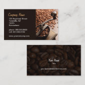 旧式なコーヒー豆挽器 名刺 (正面/裏面)