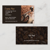 旧式なコーヒー豆挽器 名刺 (正面/裏面)