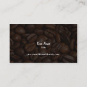 旧式なコーヒー豆挽器 名刺 (裏面)