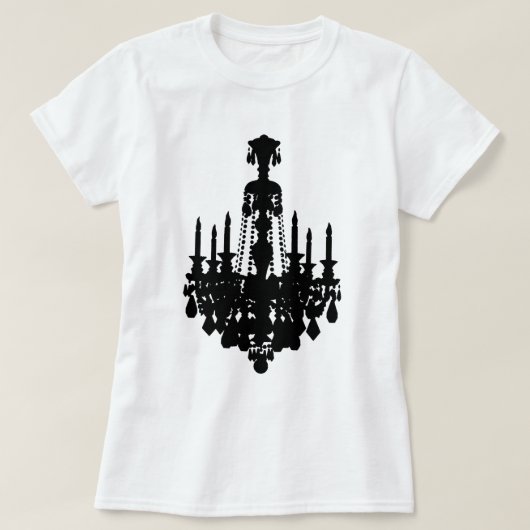 旧式なシャンデリアのグラフィック Tシャツ (デザイン正面)