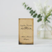 旧式なスクロール名刺 名刺 (スタンド正面)