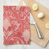 旧式なスクロール壁紙 キッチンタオル (四つ折り)