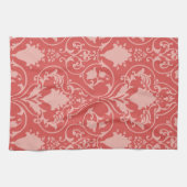 旧式なスクロール壁紙 キッチンタオル (横)