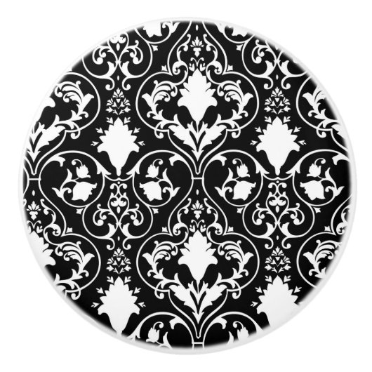 旧式なスクロール壁紙 セラミックノブ (正面)