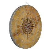 旧式なスタイルのコンパス面図 ダーツボード (正面左)