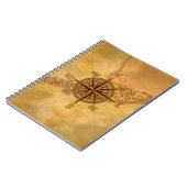 旧式なスタイルのコンパス面図 ノートブック (左側)