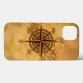 旧式なスタイルのコンパス面図 Case-Mate iPhoneケース (裏面 (横))