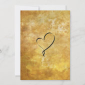 旧式なスタイルの結婚式のスケジュール 招待状 (裏面)