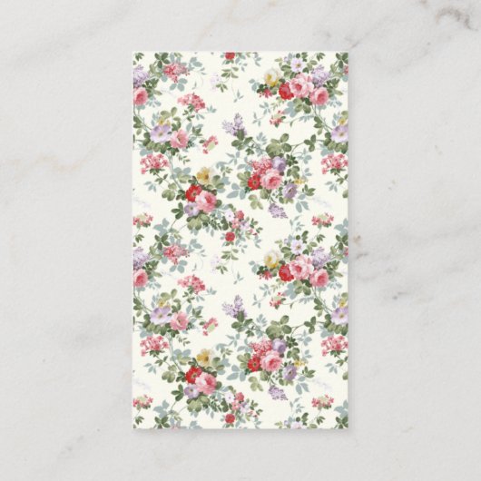 旧式なソファー、ヴィンテージの家具製造販売業 名刺 (裏面)