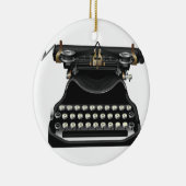 旧式なタイプライター セラミックオーナメント (右)