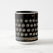 旧式なタイプライター マグカップ (中央)