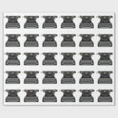 旧式なタイプライター ラッピングペーパー (フラット)