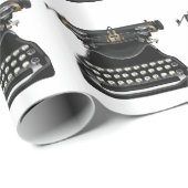 旧式なタイプライター ラッピングペーパー (ロールコーナー)