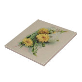 旧式なタンポポのセラミックタイル タイル (側面)