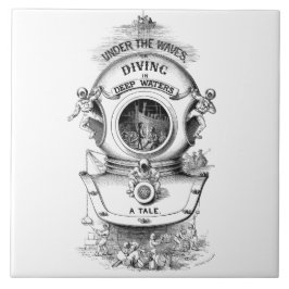 旧式なダイビングのヘルメット タイル