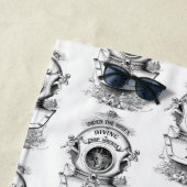 旧式なダイビングのヘルメット ビーチタオル (インサイチュ)