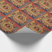 旧式なチベット語Thankaからの仏の曼荼羅 ラッピングペーパー (角)