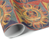 旧式なチベット語Thankaからの仏の曼荼羅 ラッピングペーパー (ロールコーナー)
