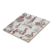 旧式なチョコレート型カタログのイースターのウサギのページ タイル (側面)