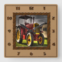 旧式なトラクターの時計