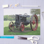 旧式なトラクター 薄葉紙 (クラフト)